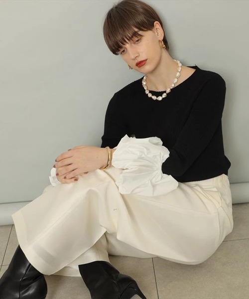 CADUNE（カデュネ）の「袖バルーンニット（ニット/セーター）」 - WEAR