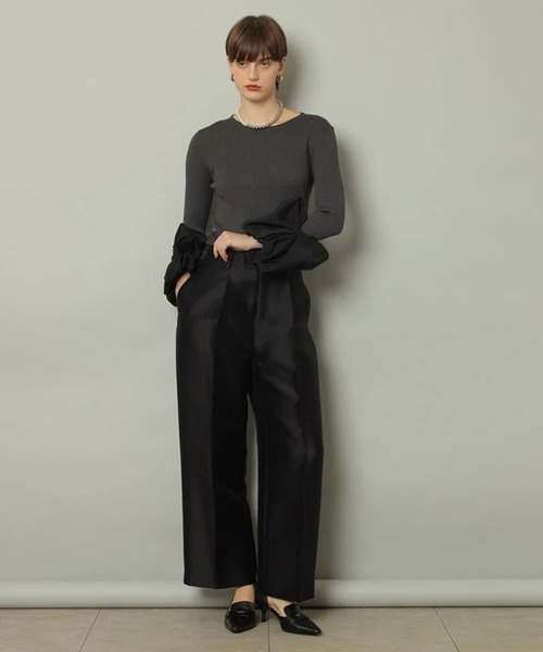 CADUNÉ 黒 バルーン袖 ニット M 袖バルーンニット（ニット/セーター）｜CADUNE（カデュネ）の