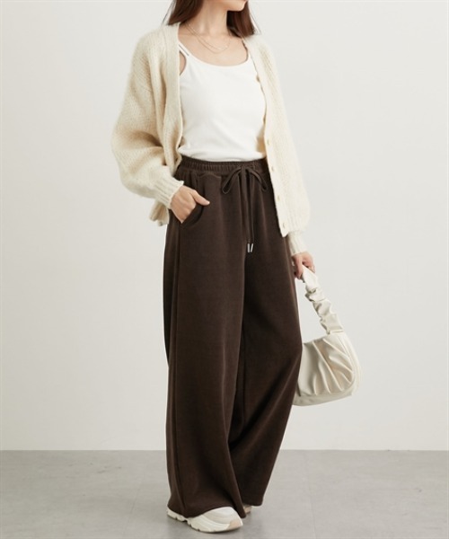 nissen（ニッセン）の「モールコールゆるっとイージーパンツ（その他パンツ・レディース・ブラック/アイボリー/ブラウン・M/L）」の6枚目の写真