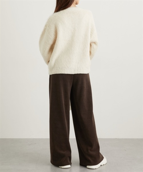 nissen（ニッセン）の「モールコールゆるっとイージーパンツ（その他パンツ・レディース・ブラック/アイボリー/ブラウン・M/L）」の7枚目の写真