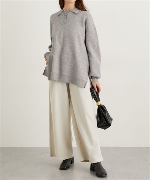 nissen（ニッセン）の「モールコールゆるっとイージーパンツ（その他パンツ・レディース・ブラック/アイボリー/ブラウン・M/L）」の11枚目の写真