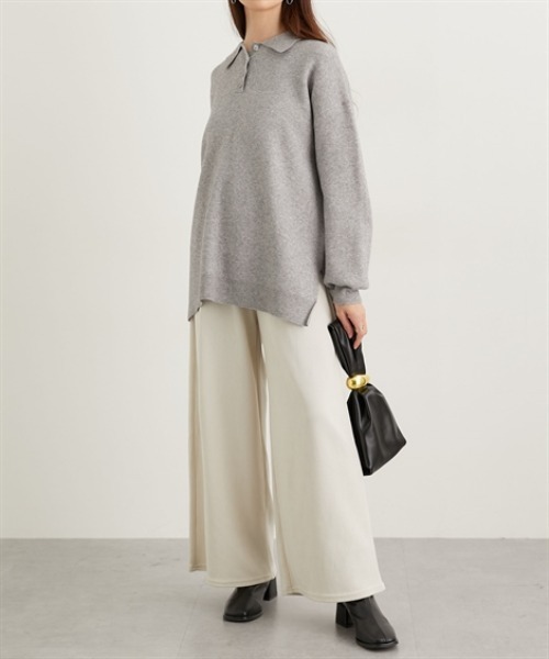 nissen（ニッセン）の「モールコールゆるっとイージーパンツ（その他パンツ・レディース・ブラック/アイボリー/ブラウン・M/L）」の12枚目の写真