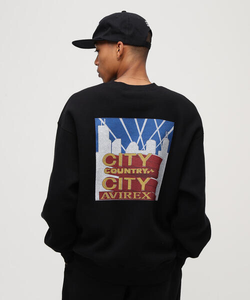 CITY COUNTRY CITY(シティーカントリーシティー)の「CITY COUNTRY CITY×AVIREX/シティーカントリーシティー×アヴィレックス/AVIREX×CCC SIGNATURE CREW SWEAT(スウェット・メンズ・グレー/ブラック・L/M)」の6枚目の写真