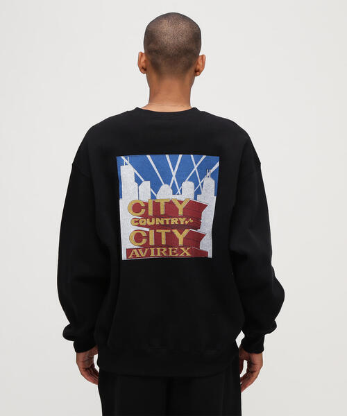 CITY COUNTRY CITY(シティーカントリーシティー)の「CITY COUNTRY CITY×AVIREX/シティーカントリーシティー×アヴィレックス/AVIREX×CCC SIGNATURE CREW SWEAT(スウェット・メンズ・グレー/ブラック・L/M)」の11枚目の写真