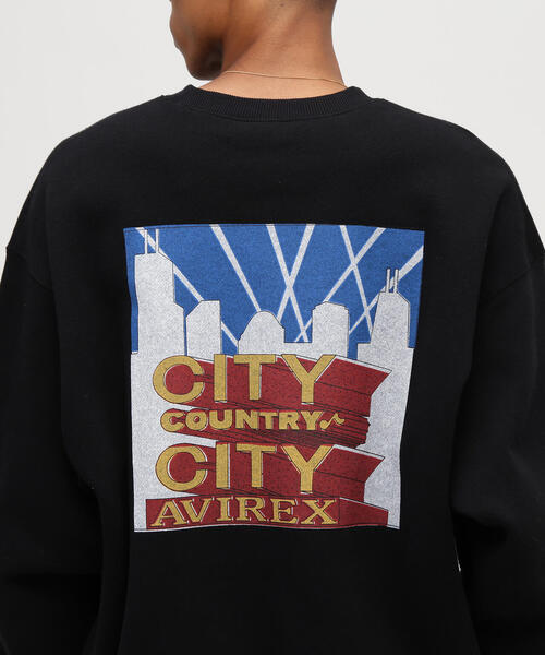 CITY COUNTRY CITY(シティーカントリーシティー)の「CITY COUNTRY CITY×AVIREX/シティーカントリーシティー×アヴィレックス/AVIREX×CCC SIGNATURE CREW SWEAT(スウェット・メンズ・グレー/ブラック・L/M)」の12枚目の写真