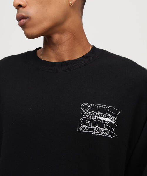 CITY COUNTRY CITY(シティーカントリーシティー)の「CITY COUNTRY CITY×AVIREX/シティーカントリーシティー×アヴィレックス/AVIREX×CCC SIGNATURE CREW SWEAT(スウェット・メンズ・グレー/ブラック・L/M)」の13枚目の写真