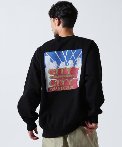 CITY COUNTRY CITY(シティーカントリーシティー)の「CITY COUNTRY CITY×AVIREX/シティーカントリーシティー×アヴィレックス/AVIREX×CCC SIGNATURE CREW SWEAT(スウェット・メンズ・グレー/ブラック・L/M)」の15枚目の写真
