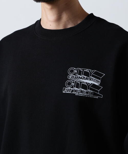 CITY COUNTRY CITY(シティーカントリーシティー)の「CITY COUNTRY CITY×AVIREX/シティーカントリーシティー×アヴィレックス/AVIREX×CCC SIGNATURE CREW SWEAT(スウェット・メンズ・グレー/ブラック・L/M)」の21枚目の写真