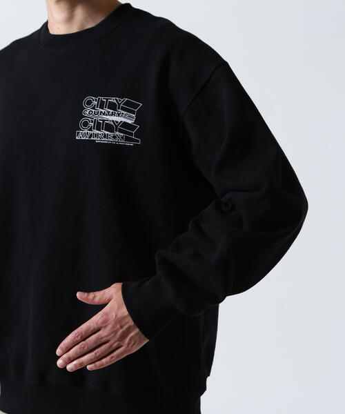 CITY COUNTRY CITY(シティーカントリーシティー)の「CITY COUNTRY CITY×AVIREX/シティーカントリーシティー×アヴィレックス/AVIREX×CCC SIGNATURE CREW SWEAT(スウェット・メンズ・グレー/ブラック・L/M)」の22枚目の写真