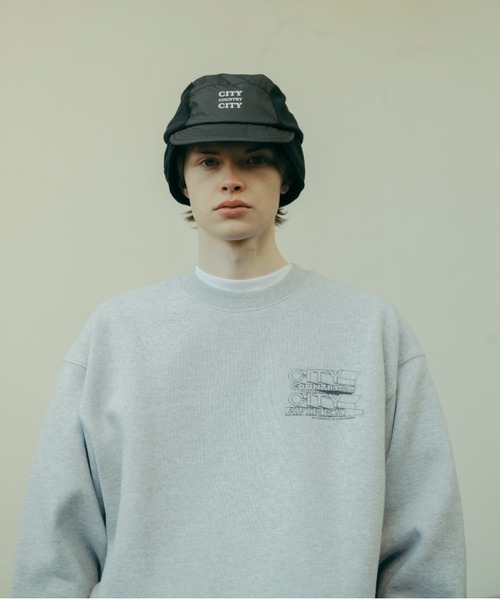 CITY COUNTRY CITY(シティーカントリーシティー)の「CITY COUNTRY CITY×AVIREX/シティーカントリーシティー×アヴィレックス/AVIREX×CCC SIGNATURE CREW SWEAT(スウェット・メンズ・グレー/ブラック・L/M)」の5枚目の写真