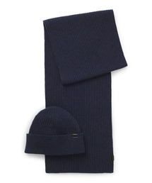 ギフトセット ハット＆マフラー ツートンニット（マフラー）｜BOSS