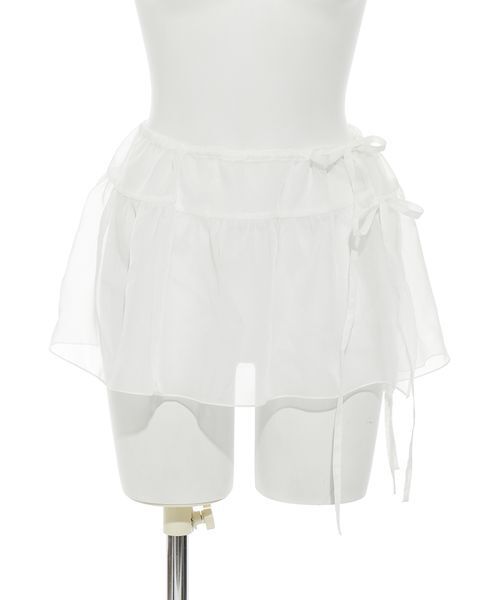 SNIDEL（スナイデル）の「シアーティペット（ベルト・レディース・ホワイト/ブラック・F）」の4枚目の写真