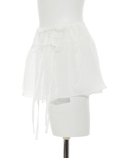 SNIDEL（スナイデル）の「シアーティペット（ベルト・レディース・ホワイト/ブラック・F）」の6枚目の写真