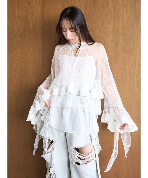 SNIDEL（スナイデル）の「シアーティペット（ベルト・レディース・ホワイト/ブラック・F）」の11枚目の写真