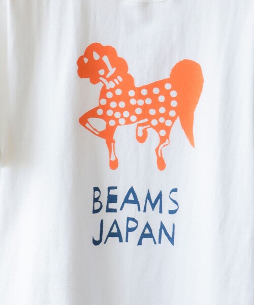 BEAMS JAPAN（ビームス　ジャパン）の「宮入圭太 干支Tシャツ「午（うま）」（Tシャツ/カットソー・レディース・ブラック/ホワイト・LARGE/MEDIUM/SMALL/X-LARGE）」の5枚目の写真