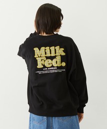 MILKFED.（ミルクフェド）の「MILKFED. PLAID LOGO WIDE CREW SWEAT（スウェット）」
