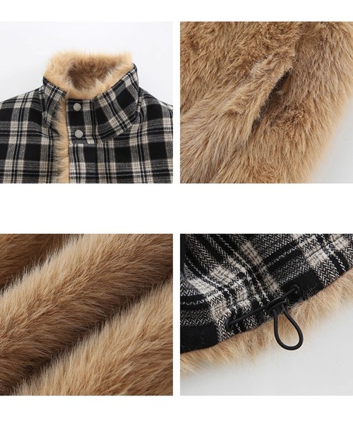 Fano Studios(ファノ ストゥディオズ)の「リバーシブル スタンドカラー フェイクファーベスト FD25W064【Fano Studios】【2025AW】(ベスト・レディース・ベージュ系その他・M/S)」の11枚目の写真