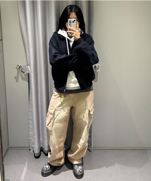 MUSINSA STANDARD（ムシンサスタンダード）の「パーカースウェットシャツ[メランジライトグレー]（パーカー・メンズ・その他・LARGE/X-LARGE/XX-LARGE/XXX-LARGE/MEDIUM）」の8枚目の写真