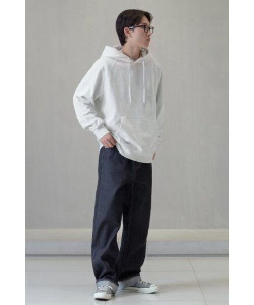 MUSINSA STANDARD（ムシンサスタンダード）の「パーカースウェットシャツ[メランジライトグレー]（パーカー・メンズ・その他・LARGE/X-LARGE/XX-LARGE/XXX-LARGE/MEDIUM）」の10枚目の写真