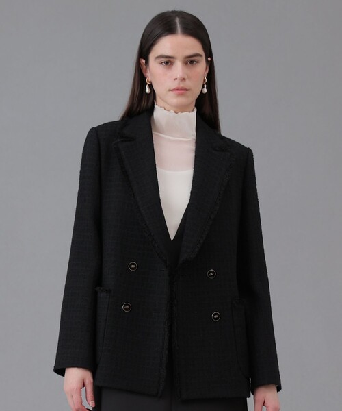 ラティスツイードテーラード ジャケット（テーラードジャケット