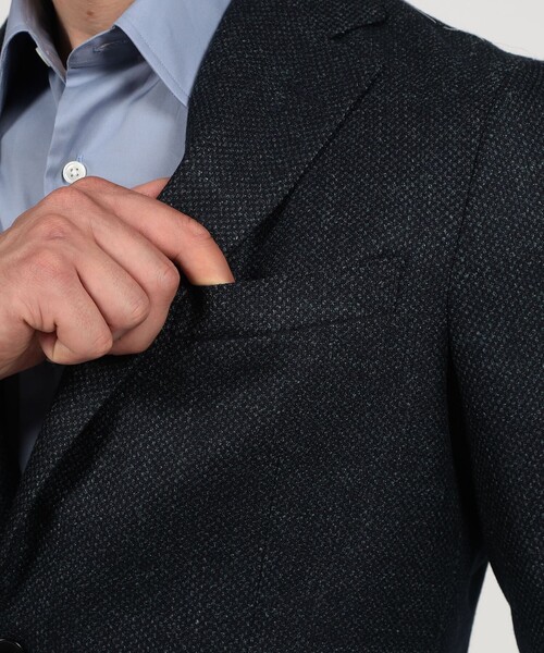 TOMORROWLAND （トゥモローランド）の「ウールシルクカシミヤ シングルブレステッド 2Bジャケット SILK AIR LORO PIANA（テーラードジャケット・メンズ・ブラウン系その他/ダークグリーン・44/46/48/52/54/42/50）」の11枚目の写真