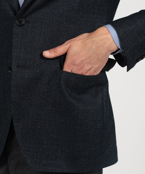 TOMORROWLAND （トゥモローランド）の「ウールシルクカシミヤ シングルブレステッド 2Bジャケット SILK AIR LORO PIANA（テーラードジャケット・メンズ・ブラウン系その他/ダークグリーン・44/46/48/52/54/42/50）」の12枚目の写真