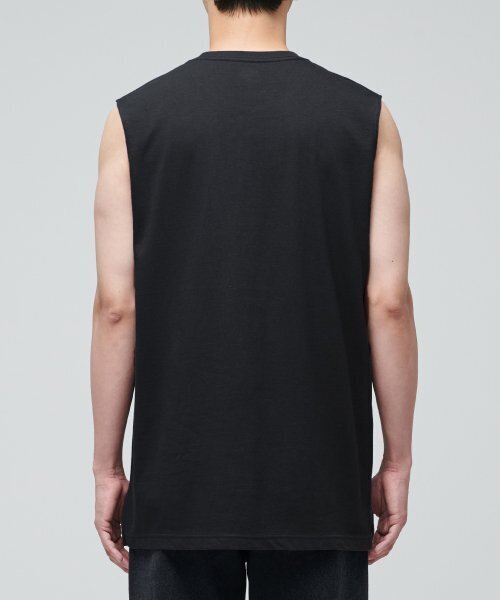 MUSINSA STANDARD（ムシンサスタンダード）の「レイヤードスリーブレストップ_通常丈 [ブラック]（Tシャツ/カットソー・メンズ・その他・SMALL/MEDIUM/LARGE/X-LARGE/X-SMALL/XX-LARGE）」の4枚目の写真