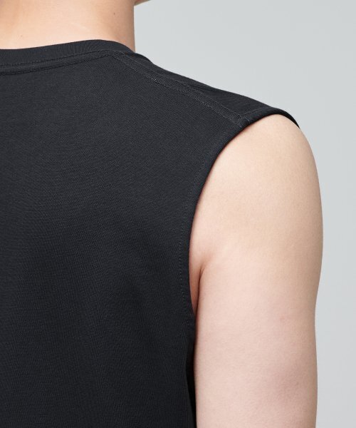 MUSINSA STANDARD（ムシンサスタンダード）の「レイヤードスリーブレストップ_通常丈 [ブラック]（Tシャツ/カットソー・メンズ・その他・SMALL/MEDIUM/LARGE/X-LARGE/X-SMALL/XX-LARGE）」の7枚目の写真