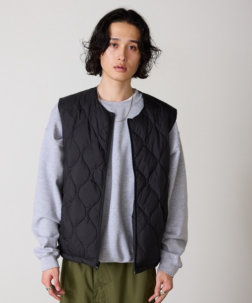 schott(ショット)の「Schott/ショット×TAION/タイオン INNER DOWN VEST パッカブル ひょうたんキルト ダウン ベスト(ダウンベスト・メンズ・ブラック・M/L/XL)」の15枚目の写真