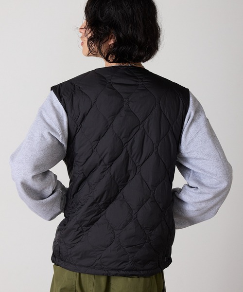 schott(ショット)の「Schott/ショット×TAION/タイオン INNER DOWN VEST パッカブル ひょうたんキルト ダウン ベスト(ダウンベスト・メンズ・ブラック・M/L/XL)」の11枚目の写真