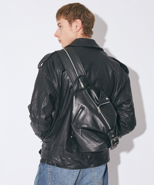 beautiful people（ビューティフルピープル）の「excerption riders   back pack bag（バックパック/リュック・レディース・ブラック・FREE）」の6枚目の写真