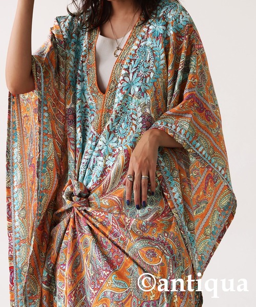 antiqua(アンティカ)の「ペイズリー柄 カフタンワンピース(ワンピース・レディース・マルチ・ONESIZE)」の9枚目の写真