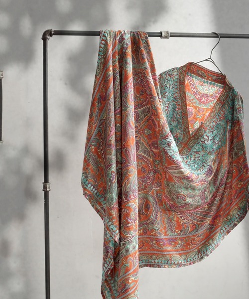 antiqua(アンティカ)の「ペイズリー柄 カフタンワンピース(ワンピース・レディース・マルチ・ONESIZE)」の11枚目の写真