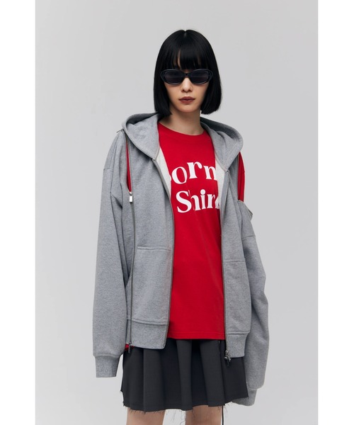 Zipper Sweat Parka — парка‑толстовка на молнии