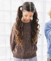 GLOBAL WORK | 洗えるモールケーブルプルオーバー/603740(ニット/セーター)