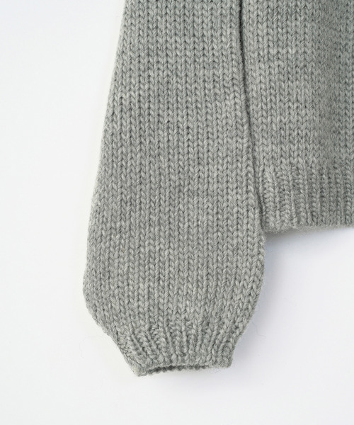 VICTIM（ヴィクティム）の「VICTIM ヴィクティム / LOW GAUGE KNIT ローゲージウールニット セーター / VTM-25-K-102（ニット/セーター・メンズ・ネイビー/ブラック/グレー・1/2）」の9枚目の写真