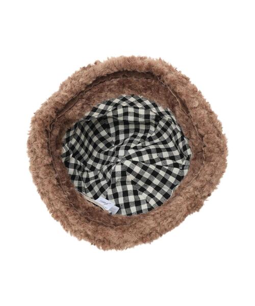 Samansa Mos2（サマンサ モスモス）の「【消臭効果/2WAY】リボン付ボアハット（ハット・レディース・ブラウン/ベージュ・F）」の13枚目の写真