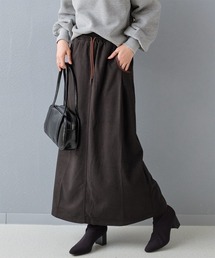 Rejoule（リジュール）の「配色パイピング　タックロングスカート（スカート・レディース）」