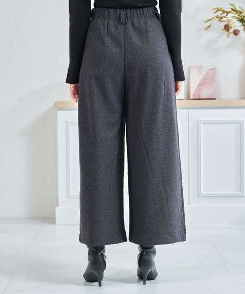 MISCH MASCH（ミッシュマッシュ）の「ZOZO限定 レオパード柄リボンセットタックワイドパンツ（その他パンツ・レディース・グレー/ブラウン・M/S）」の6枚目の写真