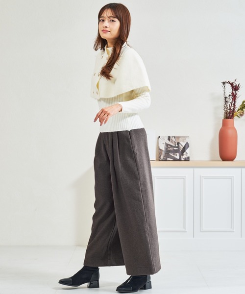 MISCH MASCH（ミッシュマッシュ）の「ZOZO限定 レオパード柄リボンセットタックワイドパンツ（その他パンツ・レディース・グレー/ブラウン・M/S）」の10枚目の写真