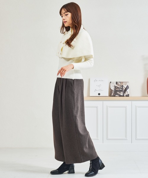 MISCH MASCH（ミッシュマッシュ）の「ZOZO限定 レオパード柄リボンセットタックワイドパンツ（その他パンツ・レディース・グレー/ブラウン・M/S）」の11枚目の写真