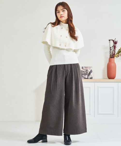 MISCH MASCH（ミッシュマッシュ）の「ZOZO限定 レオパード柄リボンセットタックワイドパンツ（その他パンツ・レディース・グレー/ブラウン・M/S）」の12枚目の写真