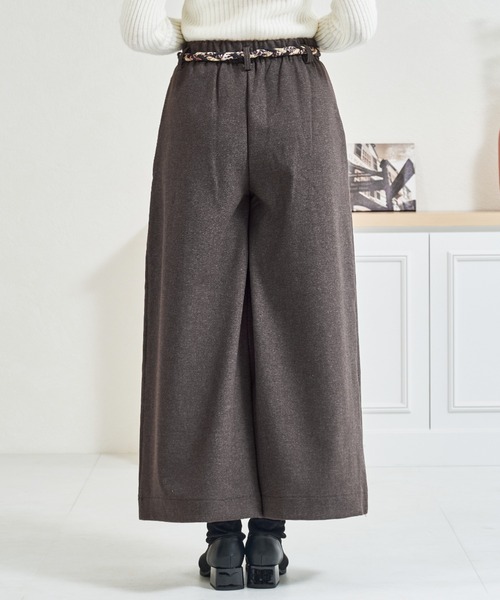 MISCH MASCH（ミッシュマッシュ）の「ZOZO限定 レオパード柄リボンセットタックワイドパンツ（その他パンツ・レディース・グレー/ブラウン・M/S）」の18枚目の写真