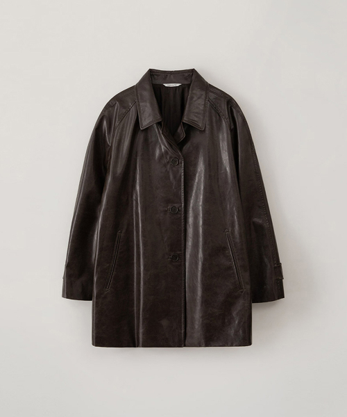 BLANKROOM HER(ブランクルームウーマン)の「ARTIFICIAL LEATHER ハーフコート_チョコレート(トレンチコート・レディース・その他・1/0)」の1枚目の写真