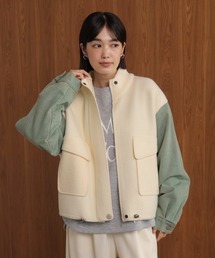 Bou Jeloud | デニムコンビジャケット(デニムジャケット)