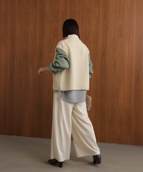 Bou Jeloud（ブージュルード）の「デニムコンビジャケット（デニムジャケット・レディース・ブラック/ブラウン/オフホワイト・FREE）」の11枚目の写真