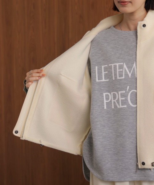 Bou Jeloud（ブージュルード）の「デニムコンビジャケット（デニムジャケット・レディース・ブラック/ブラウン/オフホワイト・FREE）」の17枚目の写真