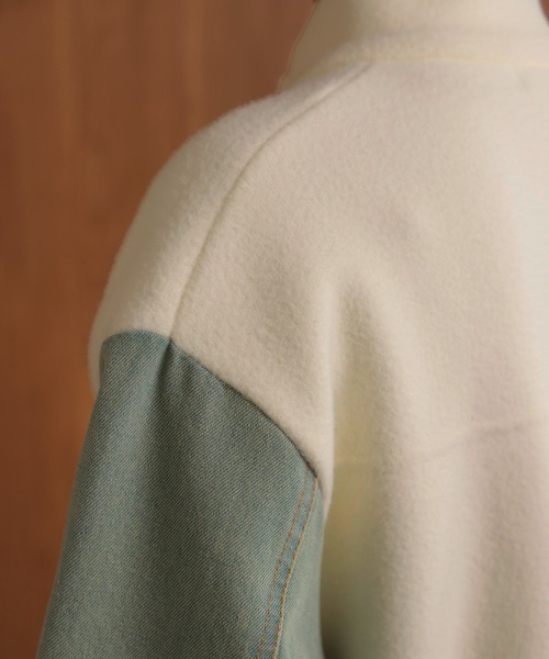 Bou Jeloud（ブージュルード）の「デニムコンビジャケット（デニムジャケット・レディース・ブラック/ブラウン/オフホワイト・FREE）」の20枚目の写真