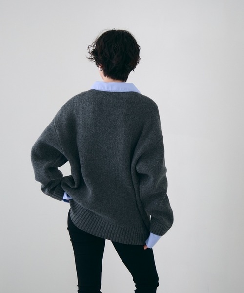 Trish（トリッシュ）の「シャツドッキングプルオーバー（シャツ/ブラウス・レディース・チャコールグレー/ブラウン/ベージュ・MEDIUM）」の20枚目の写真