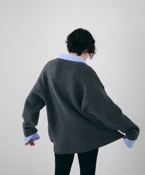 Trish（トリッシュ）の「シャツドッキングプルオーバー（シャツ/ブラウス・レディース・チャコールグレー/ブラウン/ベージュ・MEDIUM）」の21枚目の写真